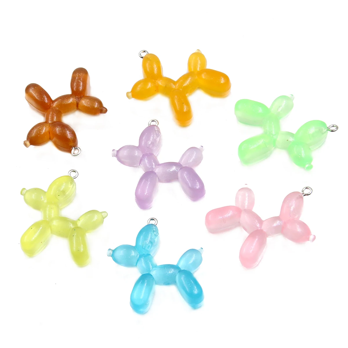 10 قطعة 7 النوى 35*38 مللي متر ريسينا ثلاثية الأبعاد الحيوان إنكانتوس بالاو كولوريدو بينجينتي دي كاو الفقرة brinco chaveiro لتقوم بها بنفسك جويا فولينج
