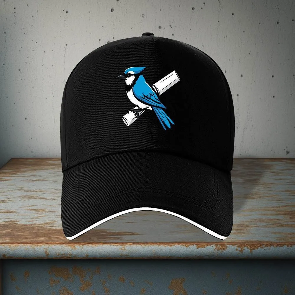 Blue Jay Bird Print Baseball Cap Unisex Lightweight All Seasons Casual Outdoor Travel Hat