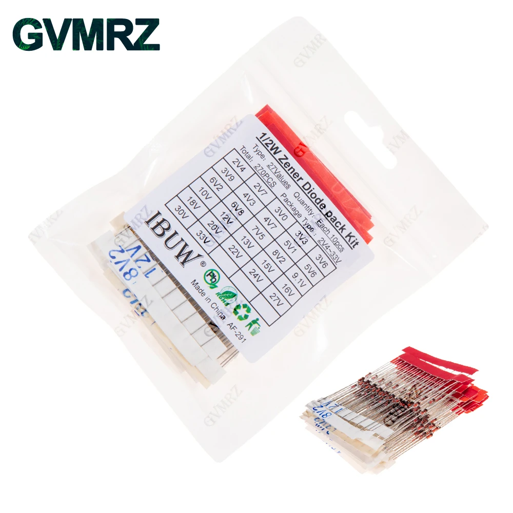 270PCS 27Values 1/2…