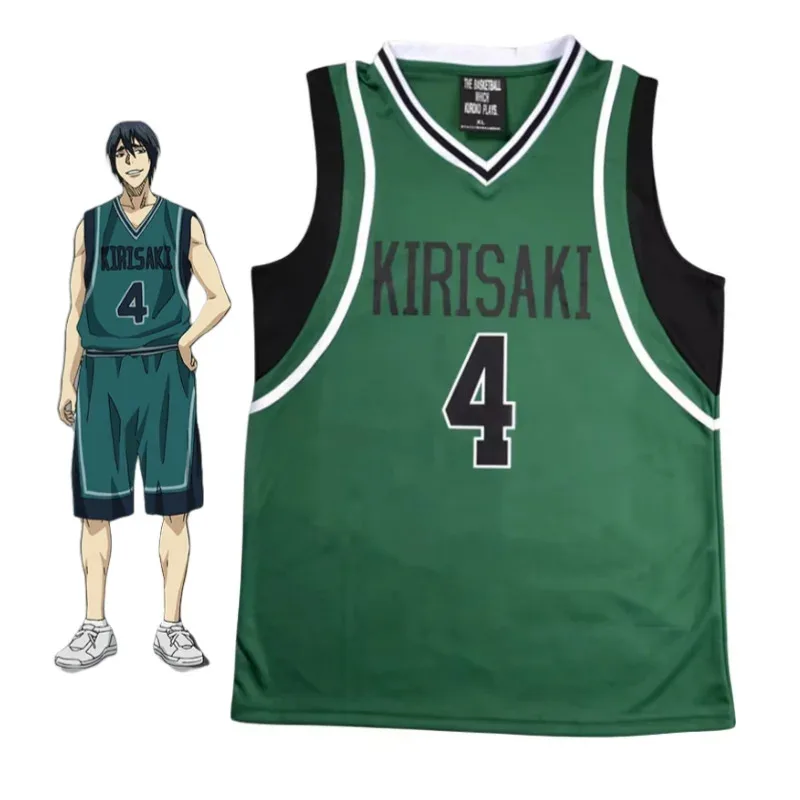 dd12Anime Kuroko No Basuke KIRISAKI Cosplay Costume #4 Hanamiya Makoto Basketball Jersey Mens Sports Uniform Singlet Shirt