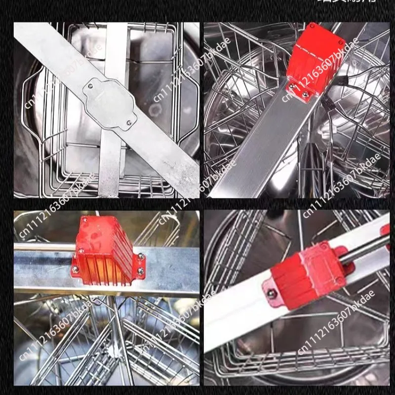 Beekeeping Equipment Transparent Acrylic Shake Honey Machine Multi Function 3 Frame Honey Centrifuge Manual Honey Extractor