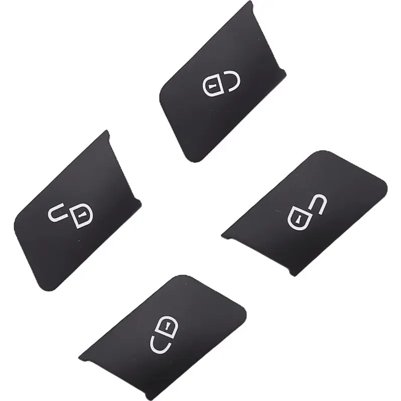 Stable-4Pcs Car Door Seat Memory Lock Switch Button Stickers Cover Trim For Mercedes Benz C E Class GLK GL ML W204 Accessories