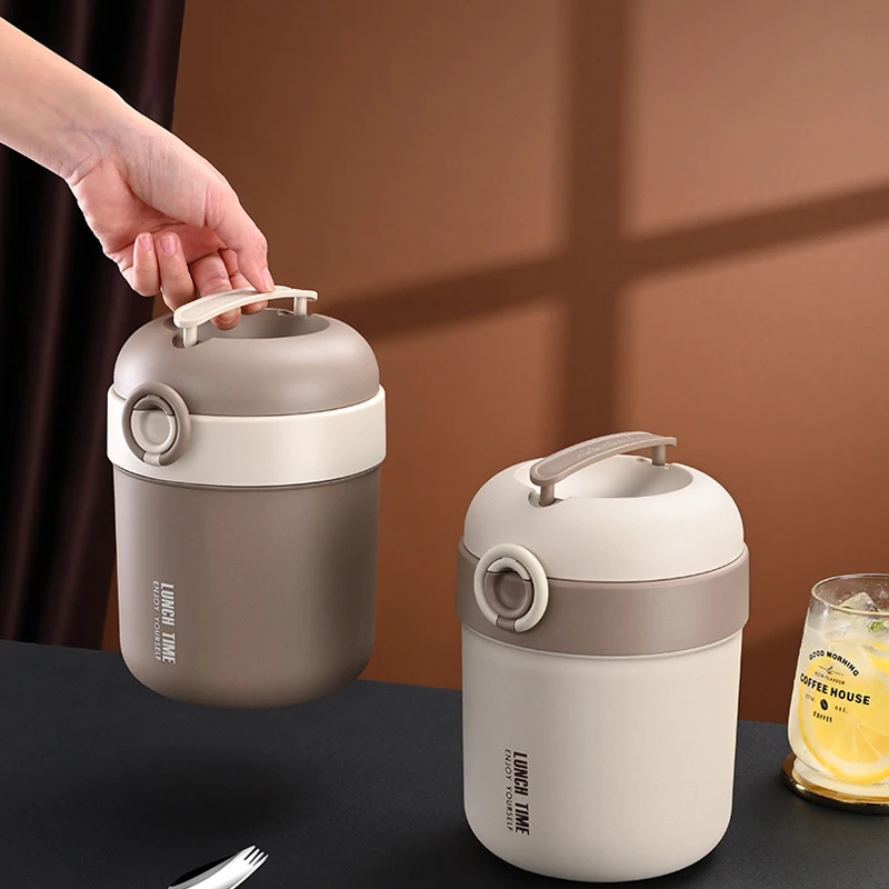 Stainless Steel Thermal Lunch Box Insulated Lunch Bag Food Warmer Soup Cup Thermos Containers Bento Lunch Box for Kids