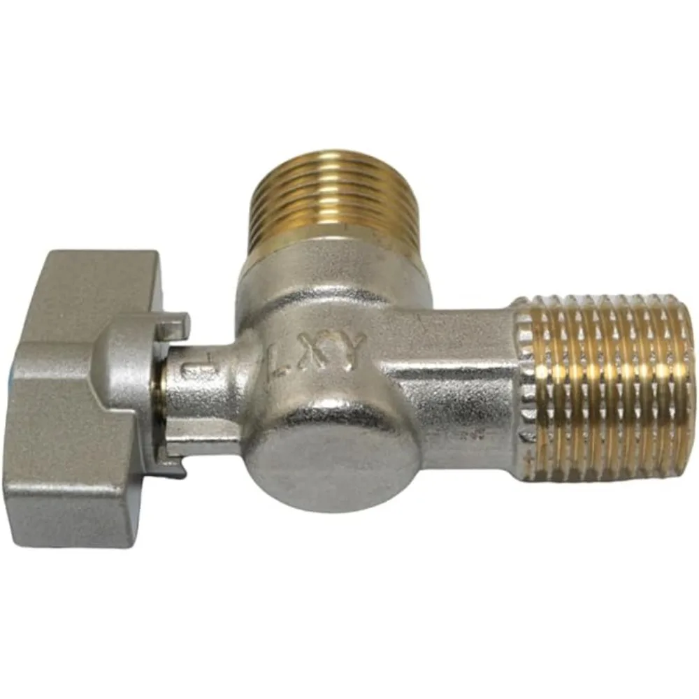 G1/2*3/4''Stop Eight-character Large Flow Switch Ball Bathroom Triangle Valve Copper  Zinc alloy angle valve faucet