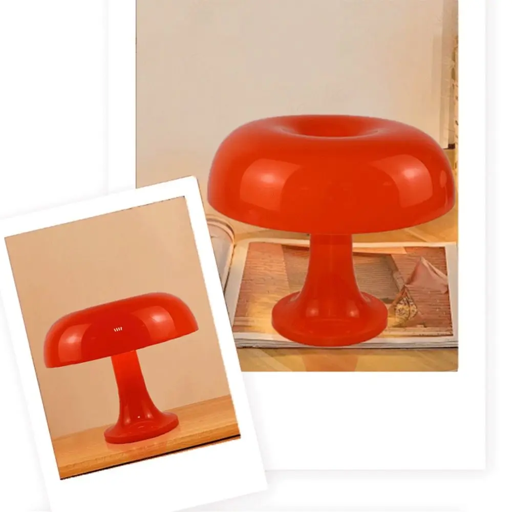Modern Minimalist LED Mushroom Table Lamp USB Plug LED Lighting Desk Lights Decorative Dimmable Night Light Dormitory