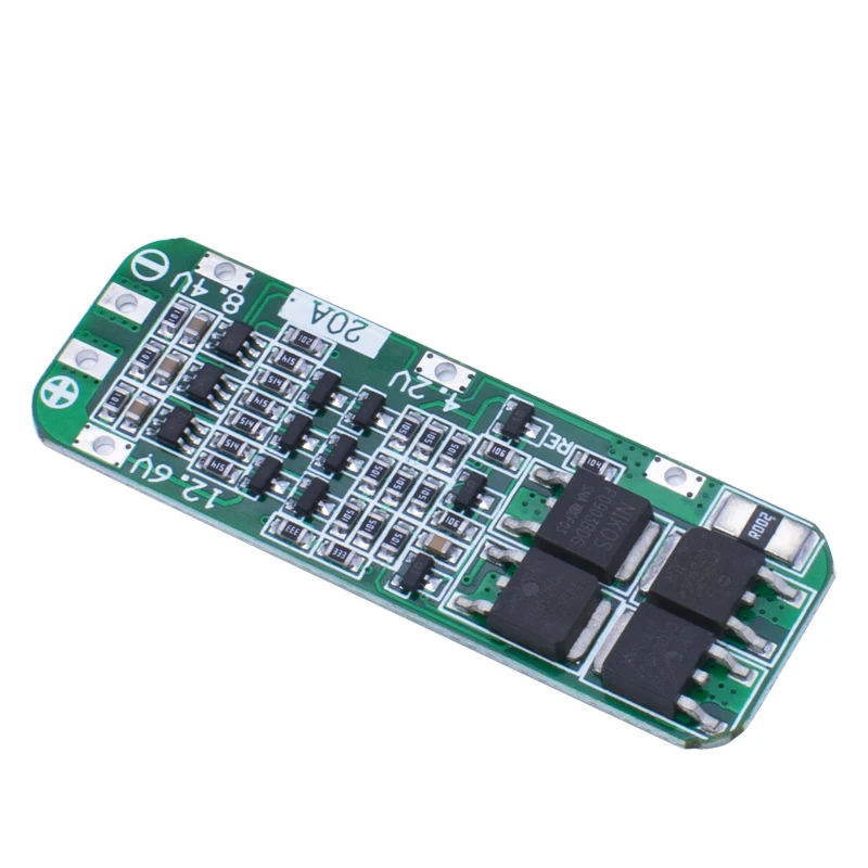 3S 20A 18650 Li-ion Lithium Battery Charger PCB BMS Protection Board For Drill Motor 12.6V Lipo Cell Module 64x20x3.4MM