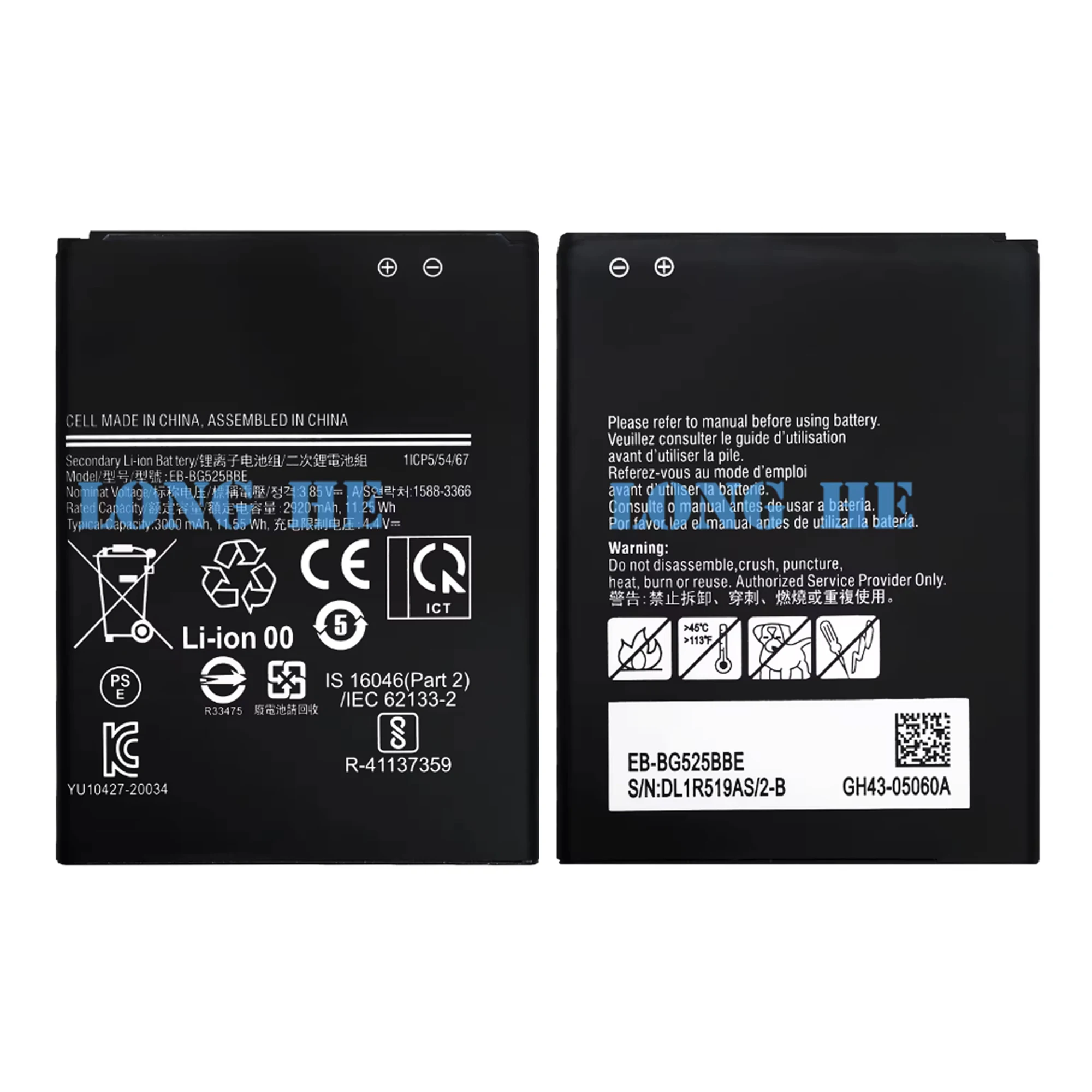 100% New high capacity Battery EB-BG525BBE For SAMSUNG Galaxy Xcover5 SM-G525F Battery + Free Tools