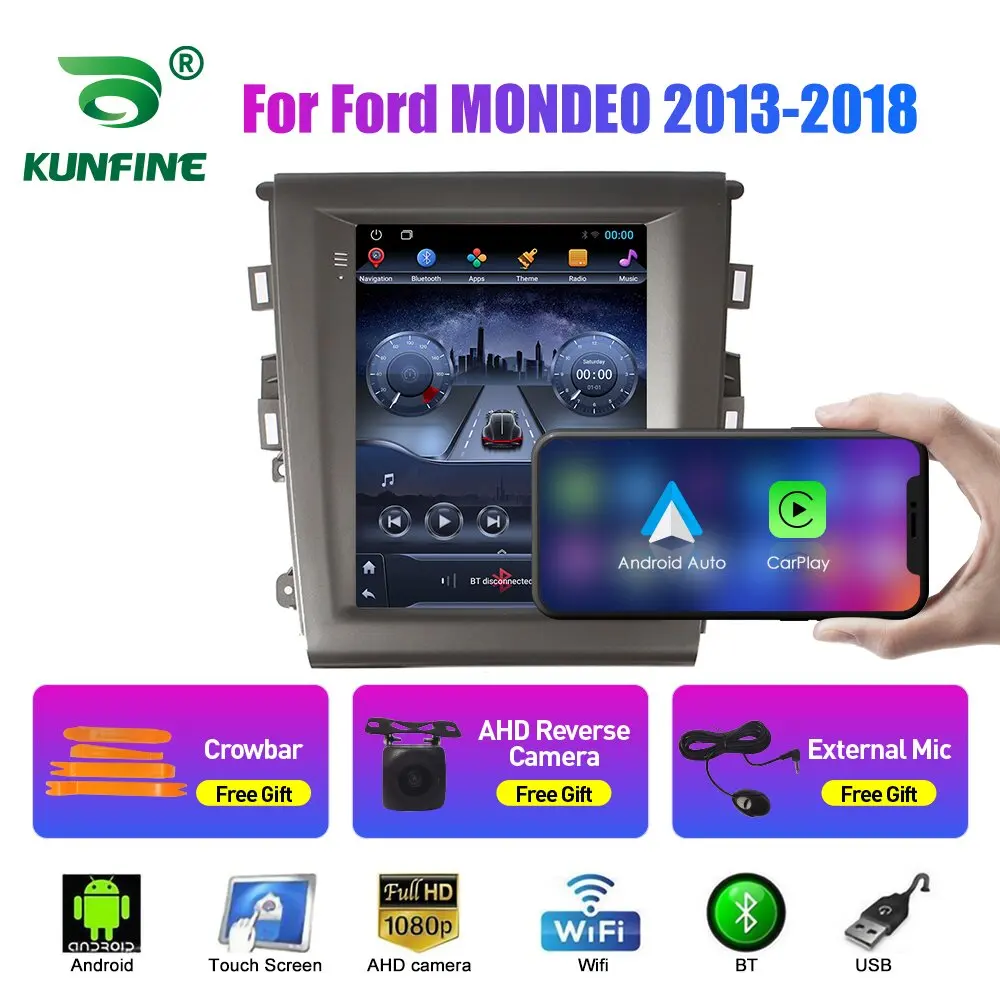 

Автомобильный радиоприемник 2 Din Tesla Style, 9,7 дюйма, Android, для Ford MONDEO 2013, 2014-18, стерео, автомобильный мультимедийный видеоплеер, DVD, GPS-навигация