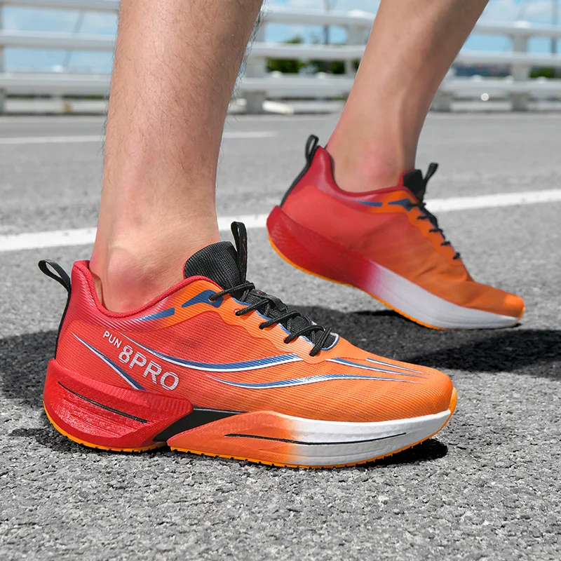 Sapatos esportivos unissex quatro temporadas moda sola grossa ao ar livre altura aumentando respirável resistente ao desgaste tênis de lazer de corrida