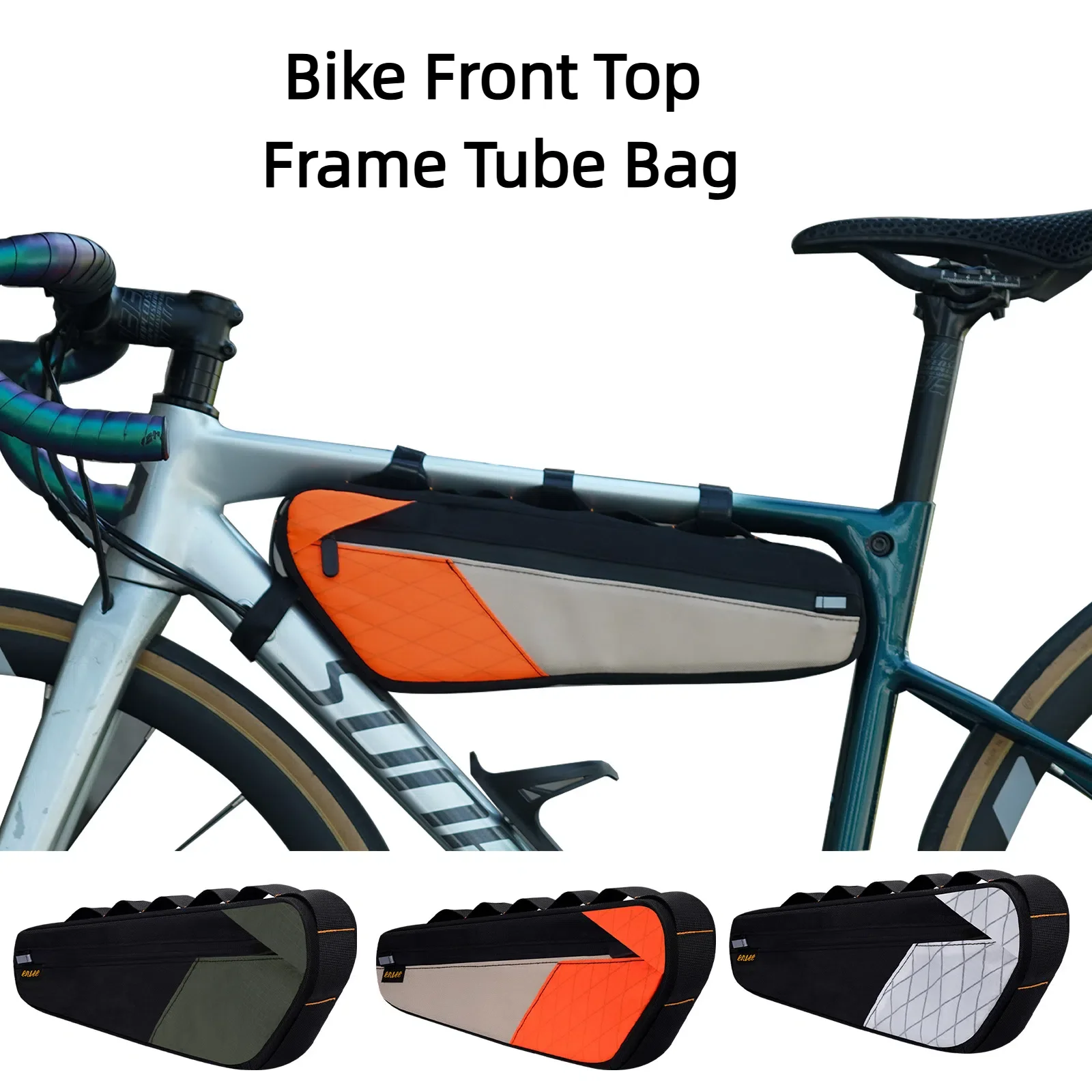 

Bike Front Frame Tube Bag Waterproof Bicycle Triangle Bag Large Capacity Ultralight Bicycle Repair Tools Storage Bag