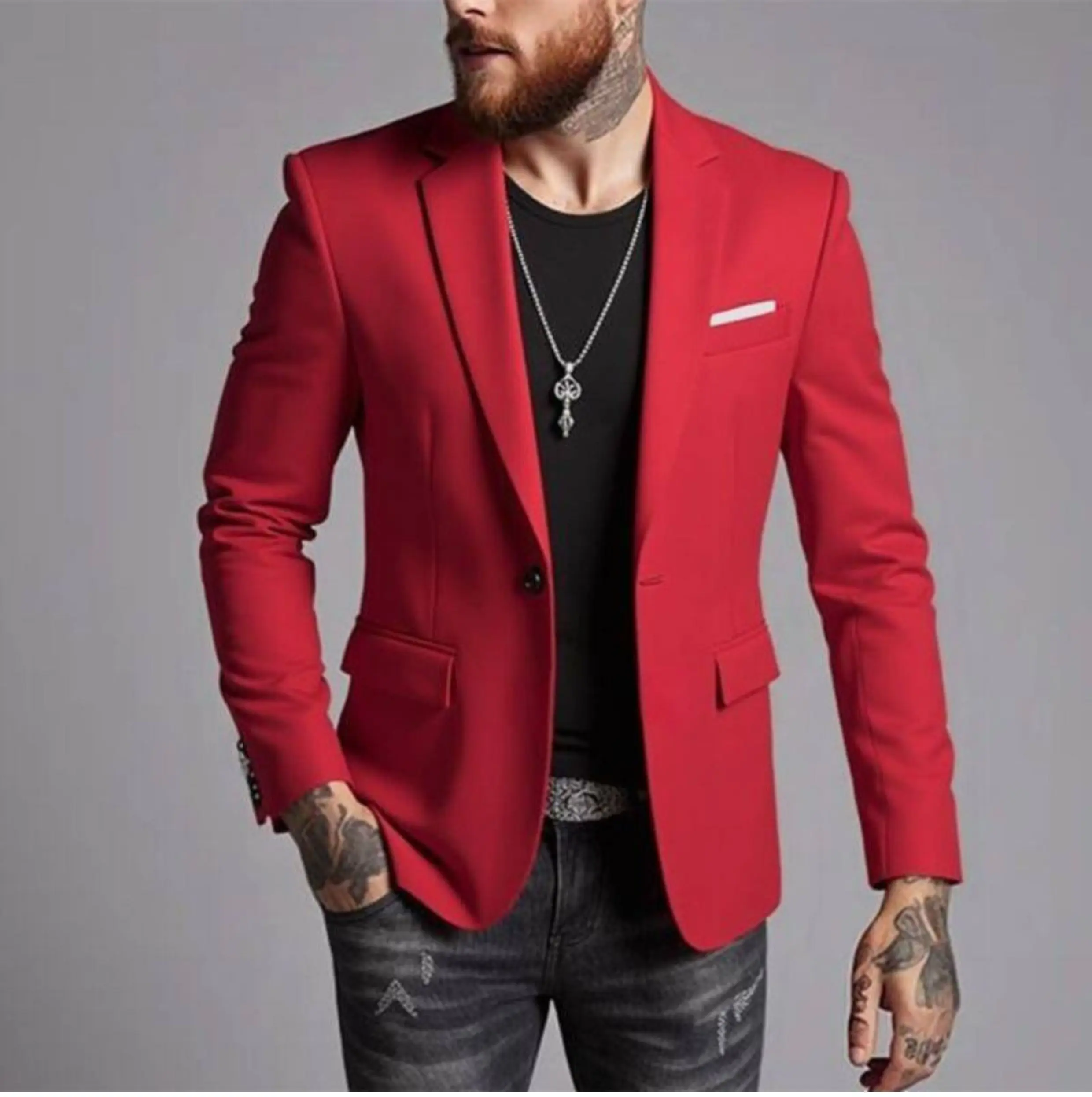 6XL-M جودة عالية الأعمال بلون رداء غير رسمية سترة 2025 الرجال سليم صالح عادية موضة الزفاف العريس سهرة معطف القمم