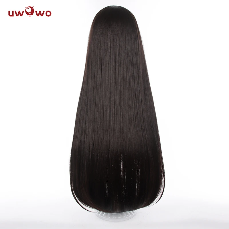 UWOWO Lycoris Recoil Inoue Takina Cosplay Wig Long Black Hair Halloween Cosplay Wigs