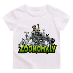 Game Zoonomaly T-shirt Toddler Girls Shirts Summer Kids T Shirt Cotton Short Sleeve Casual Children Clothes Anime Tees Baby Boys