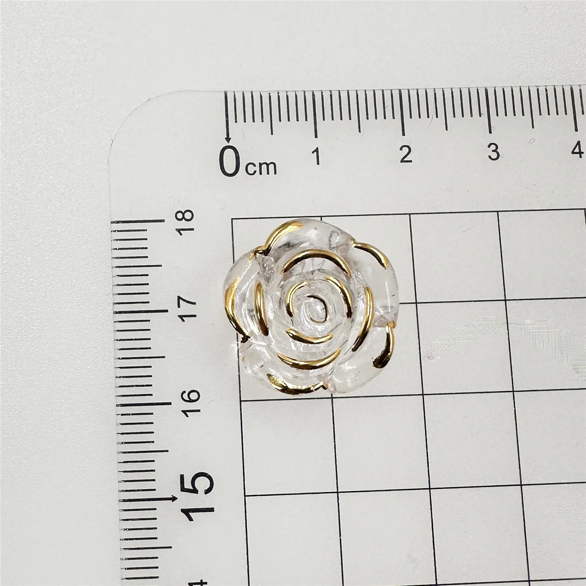 10pcs Gilded Edge AB Color Rose/Fan Loose Beads Handmade Materials DIY Jewelry Accessories