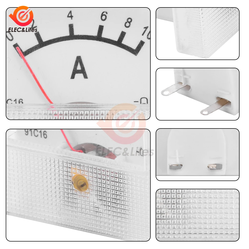 6 шт. 91C16 DC 0-20 В переменного тока 0-300 В 10A/20A/30A/50A тип указателя AC/DC прибор для измерения напряжения тестер тока