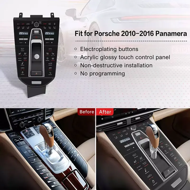 LCD Center Console Gear Shift Panel Touch Control For Porsche Panamera 2010 2011 2012 2013 2014 2015 2016 Accesorios Para Auto