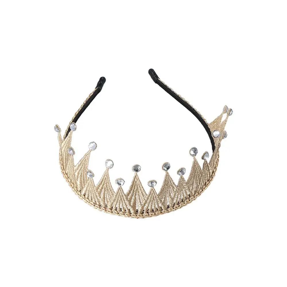 دبوس الشعر الكورية نمط دبوس الشعر الزفاف إكسسوارات الشعر عصائب للأطفال كريستال التيجان عيد ميلاد تيارا الأميرة عائشة التيجان #4