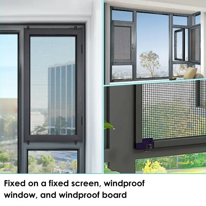 12/24 قطعة مع مسامير 3/8 بوصة حامل شاشة النافذة مقاطع تصميم الأوفست مقاومة الطقس شاشة مقاطع الباب نافذة الربط عدة #3