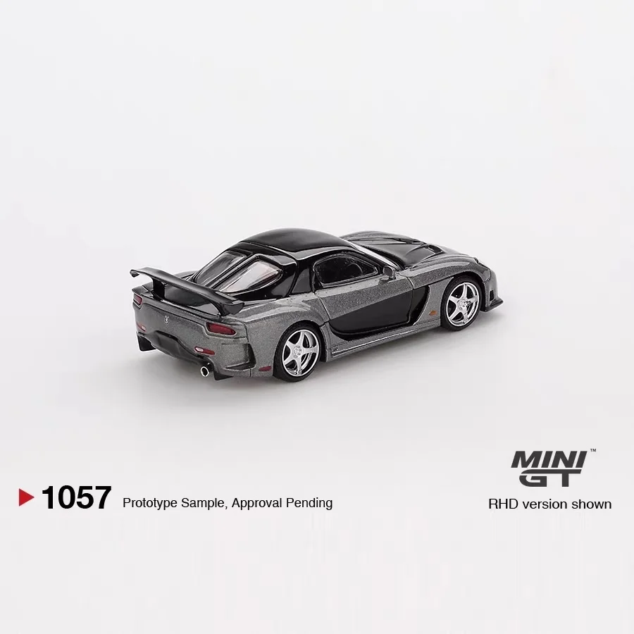 ميني GT 1:64 نيسان سكاي لاين GT-R (R32) الحجاب مازدا RX-7 الحجاب فورتشن رمادي سبيكة يموت الصب نموذج سيارة #2