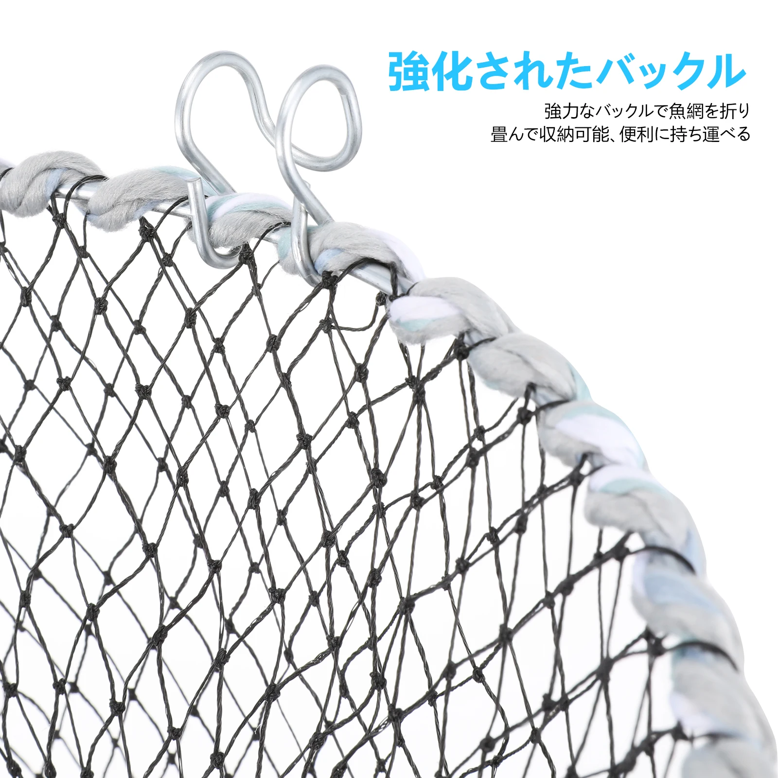 

LIOOBO Foldable Bait Cast Mesh Trap Net Portable Fishing Net Shrimp Cage for Fish Lobster Prawn Minnow Crayfish Crab wit