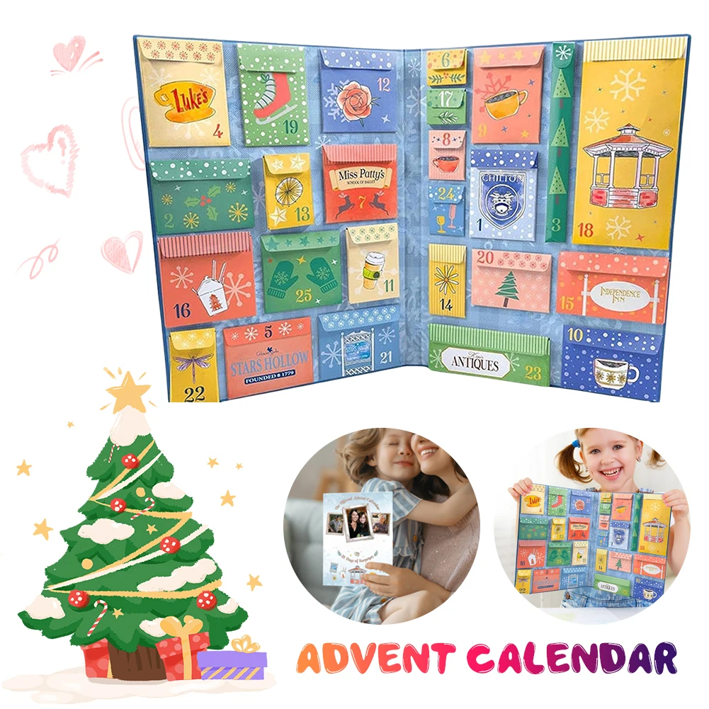 

New Advent Calendar 2024 for Gilmore Girls Fans 25 Days Countdown To Christmas Calendar Paper 2024 Christmas Xmas Gift Calendars