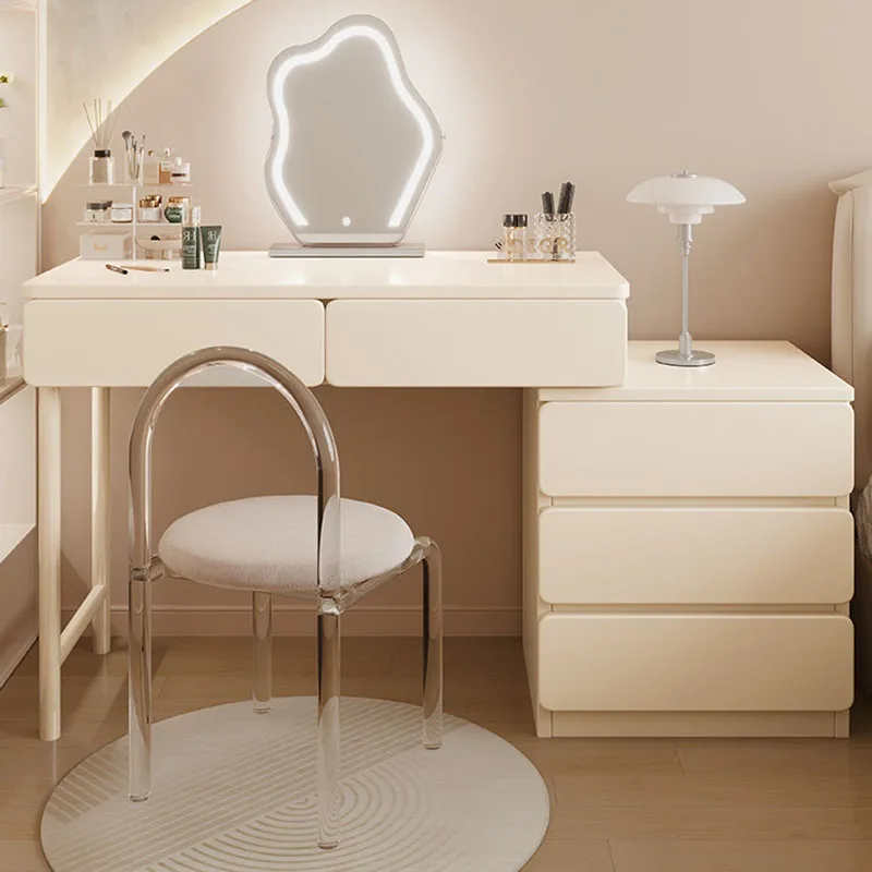 

Makeup Mirror Vanity Table Girl Modern Bedroom European Coffee Dressing Table Luxury Beauty Penteadeira Lounge Suite Furniture