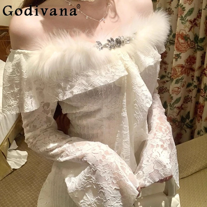 

Girls Long Sleeve Lolita Dress Women Autumn New Sexy Pure Desire Elegant Dress Female Japanese Style Sweet Bodycon Dress