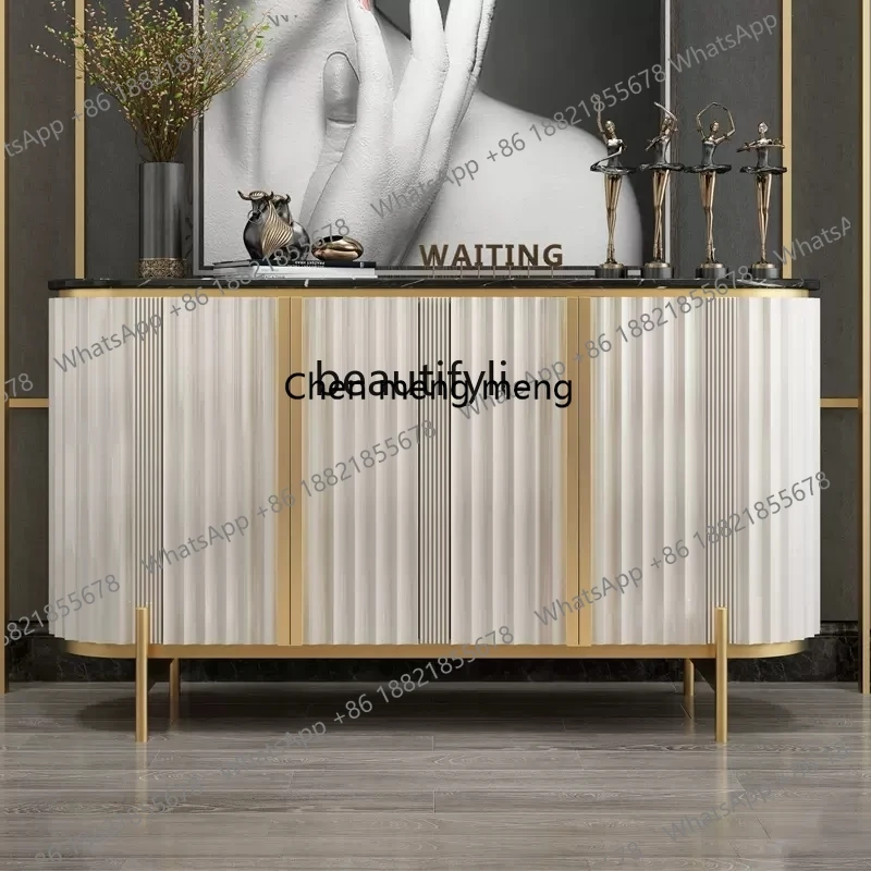 New arrive Home light luxury door cabinet Modern simple Italian door-to-door decorative shoe cabinet Marble dining side cabinet