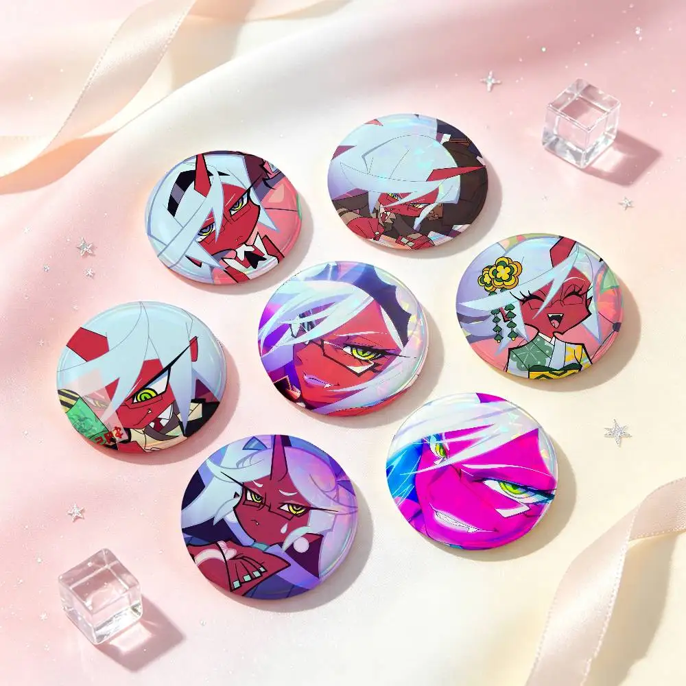 Kneesocks Demon Anime Figure Badges 25 32 44 58 75 Mm Round Cosplay Pin Bag Decor Fans Collect Friends Gifts Brooch Souvenir