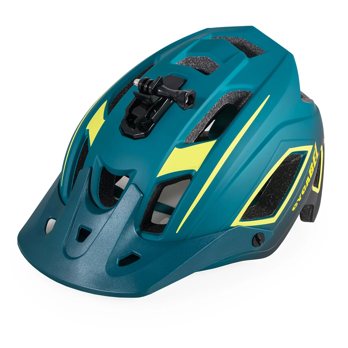 CYCABEL-casco para bicicleta de montaña y carretera, con luces LED, soporte para cámara gopro, para deportes al aire libre, ciclismo