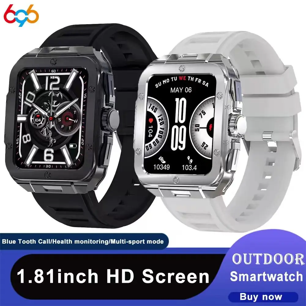 

Business Square Smart Watch Men Women BT Call Smartwatch Waterproof Health Heartrate Monitor AI Voice Assistant Fitness Tracker