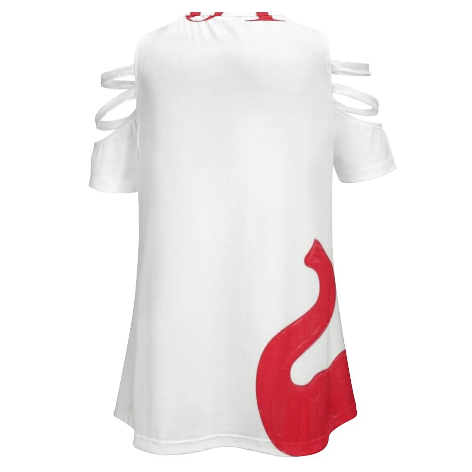 The 1913 Collar By Heavennezcree Women's T-Shirt New Fashion Printed Zipper V-Neck Short Sleeve T Shirts Casual Plus Size Red