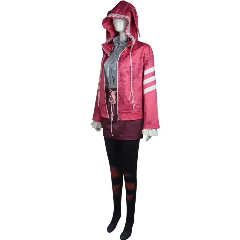 

25COSFeng Min Horror Game Cosplay Costume Hoodie Coat Top and Skirt Set Halloween Masquerade Carnival Party Outfits for Women