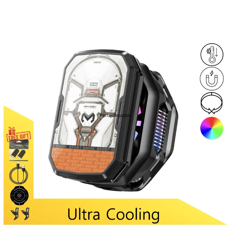 New MEMO CX14 Magnetic Wireless Phone Cooler with 2000mAh Battery Semiconductor Refrigeration Cooling Gadget Clip-on Version