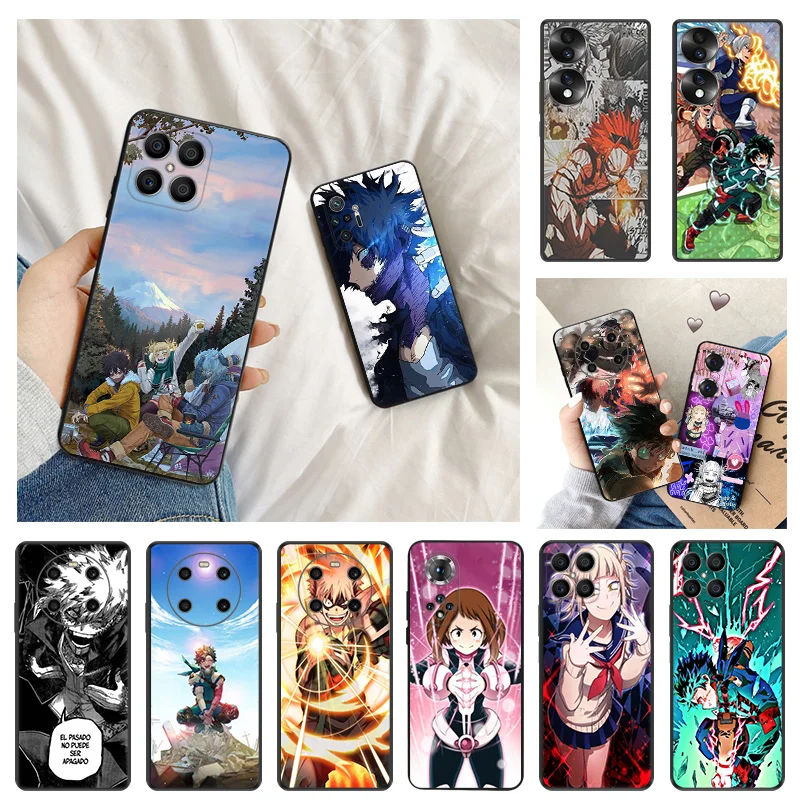 Ultra Thin Phone Case For Honor X8 X7 X9 b X6 4G 70 90 Magic5 Pro 8x Pixel 8 7 6 a My Hero Academia Bakugou Katsuki Matte Cover