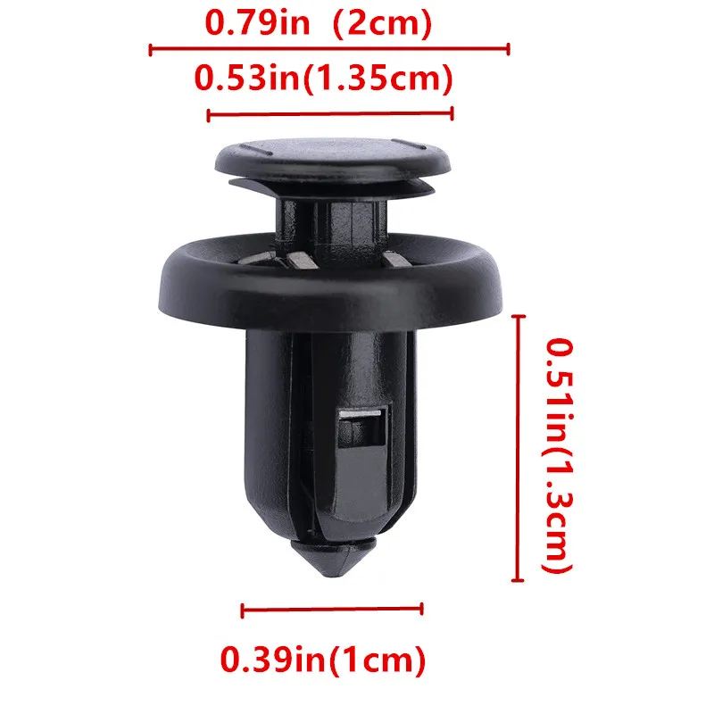 10/20pcs Car Fastener Clip Front Bumper Fix Clip Push Type Retainer Insert 91505-S9A-003 For Honda Auto Accessories