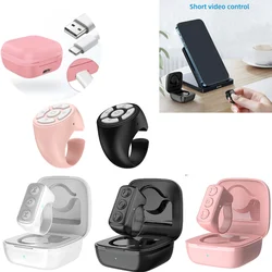Remote Control Page Turner Ring for Kindle Paperwhite Kindle Kids Bluetooth E-Reader TikTok Ring Camera Shutter Controller