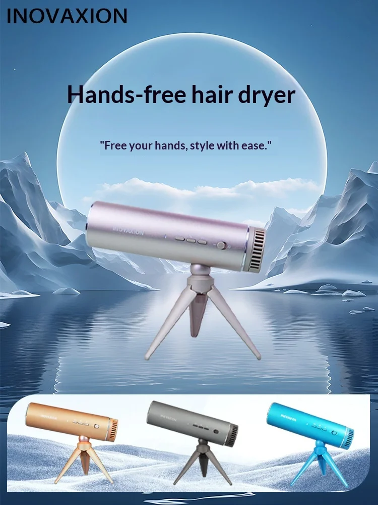 INOVAXION Portable Foldable Handheld Dryer Fan Mini Quick-drying Hair Dryer with Constant Temperature