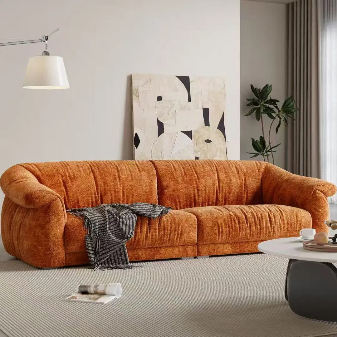 @#Choosy Factory Sale French Modern Minimalist Synthetic Leather Inflatable Sofa Bed Three Seat L-Shape Eco-Friendly Living Room