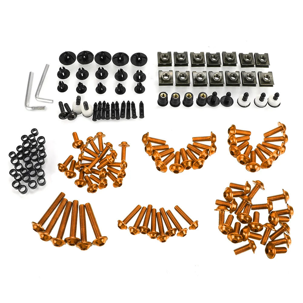 A Set M6 M5 Fairing Bolts Kit Bodywork Fasteners Screws Nut FOR 990SM 990SMR 990SMT 990SupeRDUKE 990 SUPER MOTO 990SUPER MOTOR