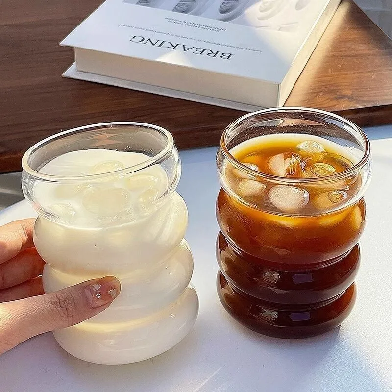 Kreative Glas-Teetasse mit Griff für Obst, Kräutertee, elegante transparente Tasse für Büro, Zuhause, Geschenk, Verwendung hitzebeständig