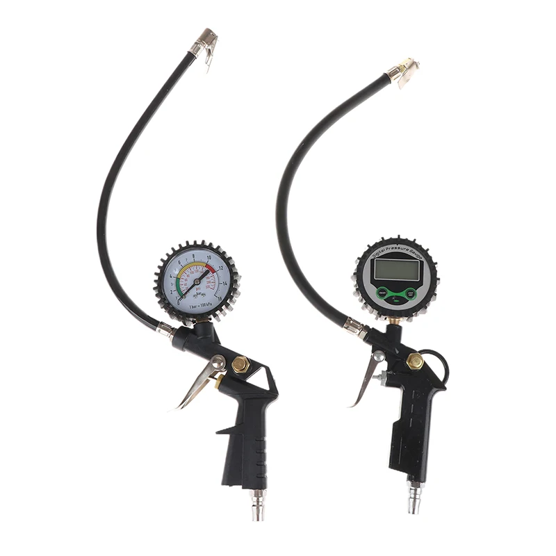 Outil d'évaluation de la pression d'air des pneus de véhicule 220PSI, complet avec pompe de gonflage de compteur à cadran