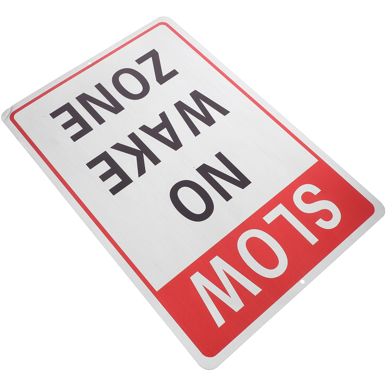 

Large 18x12inch Zone Sign Reflective Slow Down Traffic Safety Signs Outdoor Aluminum