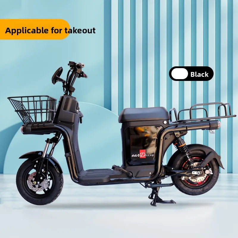 new Delivery Riders' Special Cargo Electric Vehicle - High-Power Long-Range Food Delivery E-Bike