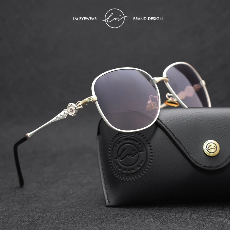 

LM Luxury Design Vintage Sunglasses Polarized Women Elegant Gradient Lens Fashion Glasses Woman Travel Eyewear Trendy Shades
