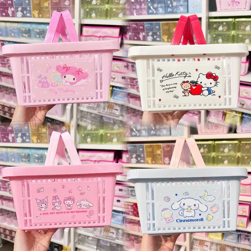 Sanrio Family Series Kawaii Cinnamoroll My Melody Stationery Storage Cute Hello Kitty Little Twin Stars Storage School Supplies