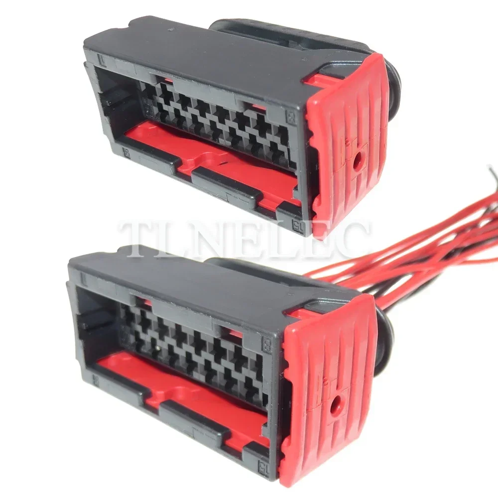 15 Pin Way Automobile Headlamp Waterproof Connector with Wires Car Wire Cable Sockets 1801326-1