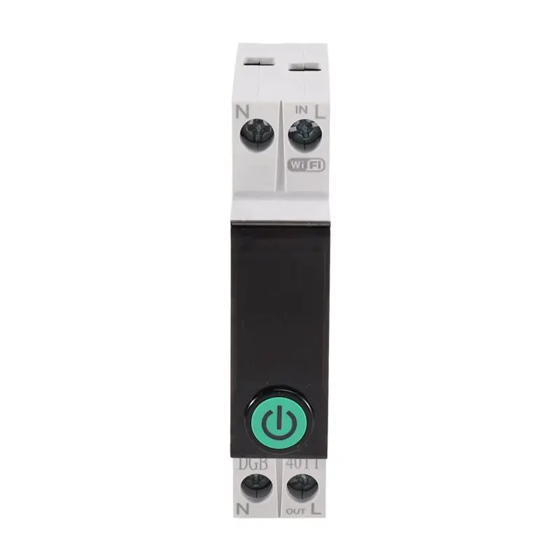 ABUN-DIN Rail Wifi Circuit Breaker Voice Control Metering Over Current Voltage Protection Smart Switch Timer 63A Tuya APP