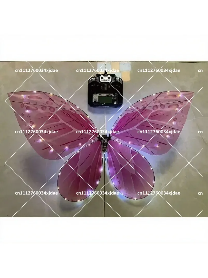 RC Bionic Butterfly Drone Toy with Colorful LED Lights for Party, Wedding Proposal, Indoor Decoration