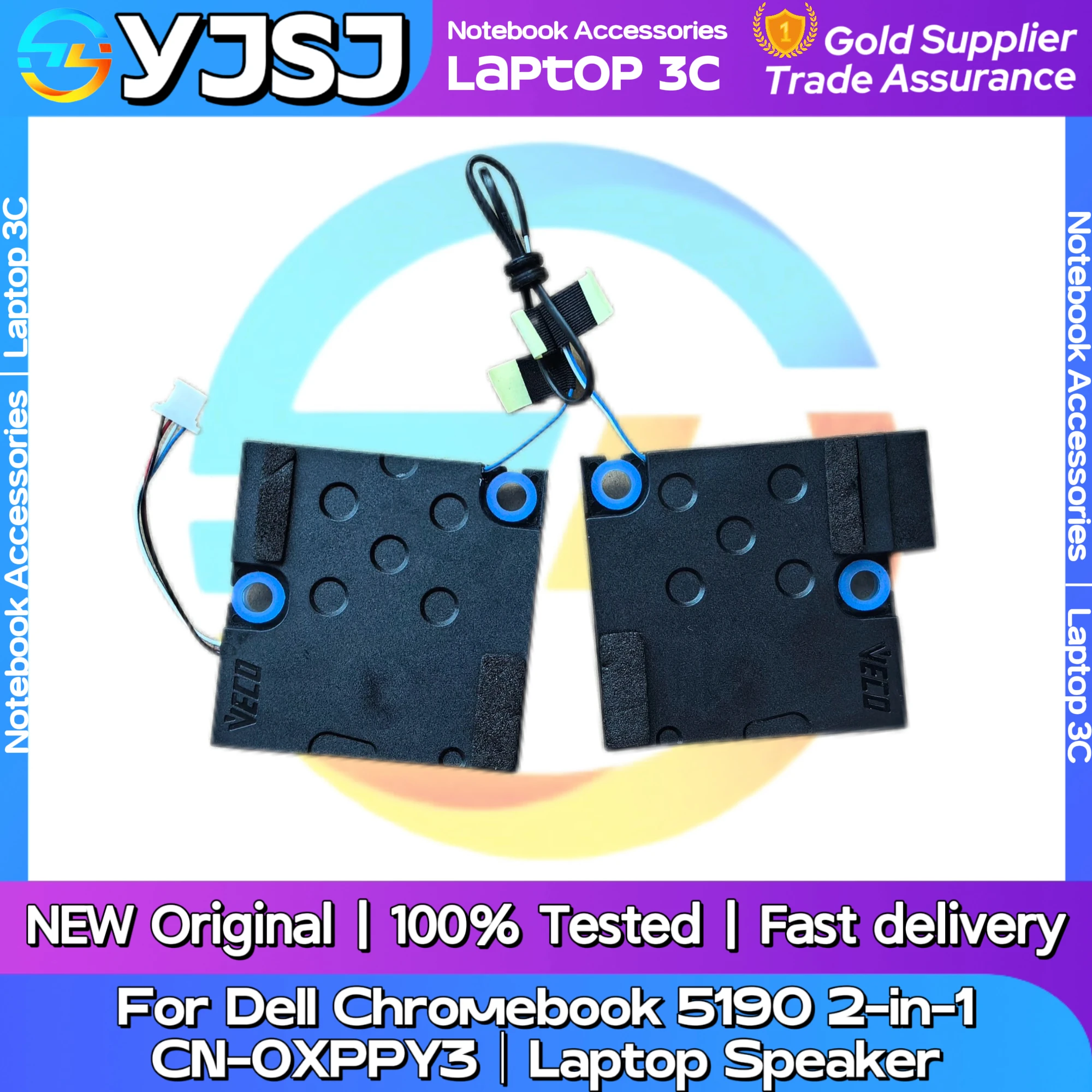 New Original Laptop Notebook Audio Speaker For Dell Chromebook 5190 2-in-1 built-in speaker horn audio  CN-0XPPY3